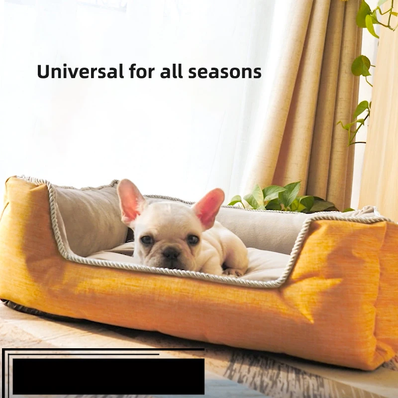Wholesale Luxury Washable Memory Foam Calming Dog Pet Bed Soft Cat Pet Sofa Beds