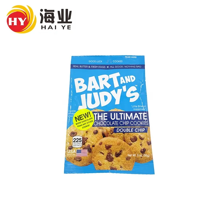 Custom Printing Food Grade Plastic Foil Packaging Film Roll Snack Cookies Biscuit Packaging Film