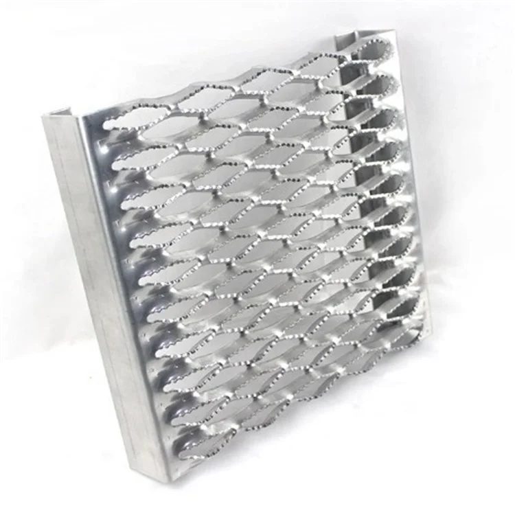 Outdoor steel metal stairs anti-slip perforated sheet aluminum strut grip safety grating