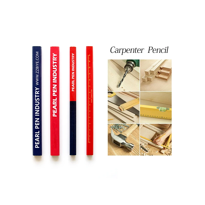 Personalized Carpenter Pencils Flat Carpenter Pencil Color Lead Carpenter Pencil