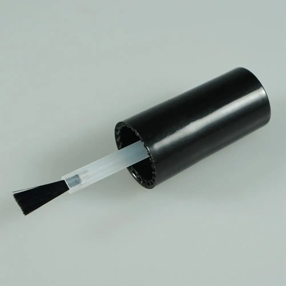 
8ml 10ml 15ml soak off LED round matte / gloss Black Empty UV Gel Glass Nail Polish Bottle with soft Brush 