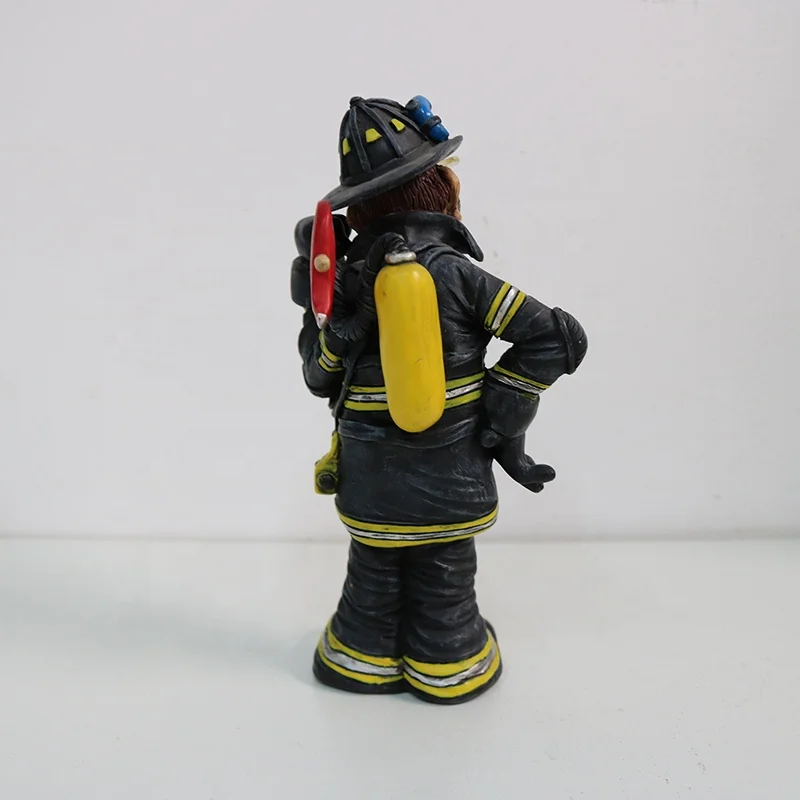 Molds Occupation Figurine Sports Watch Figurines N/A OEM &ODM Humor Firefighter Resin Bobblehead Home Decoration Modern Europe