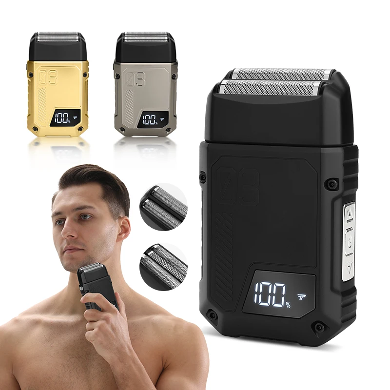 Suttik WK-5800 Waterproof IPX5 Triple Blades Shaver Electric Foil Shaver Razor for Men Close Bald Head Barber Shaver Trimmer