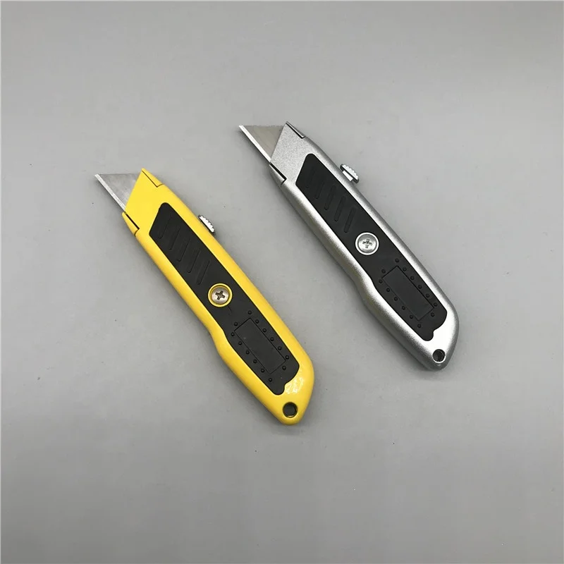 Aluminum Alloy Utility Knife Trapezoidal Utility Knife Auto Lock Large  Knife