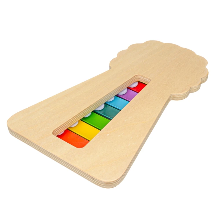 La Doyee lovely lion wooden 8 different colour keys xylophone musical toys for kids