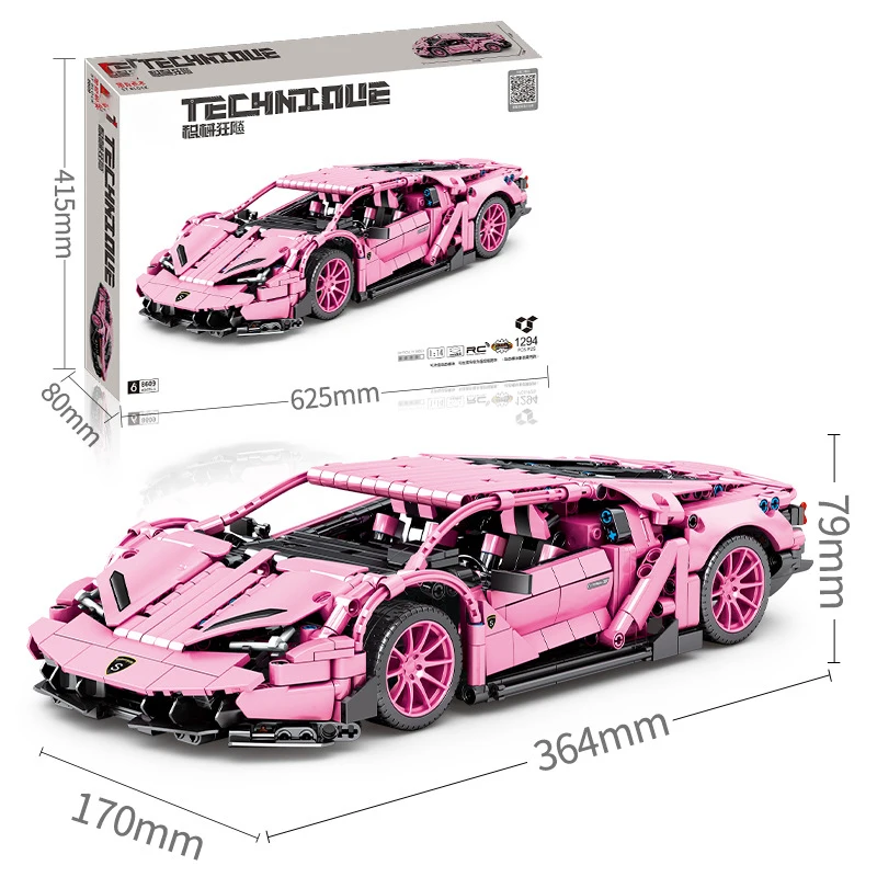 High Tech Series Mould King 1:8 RC Car Model Building Blocks Compatible Sports Technic Car For Adults