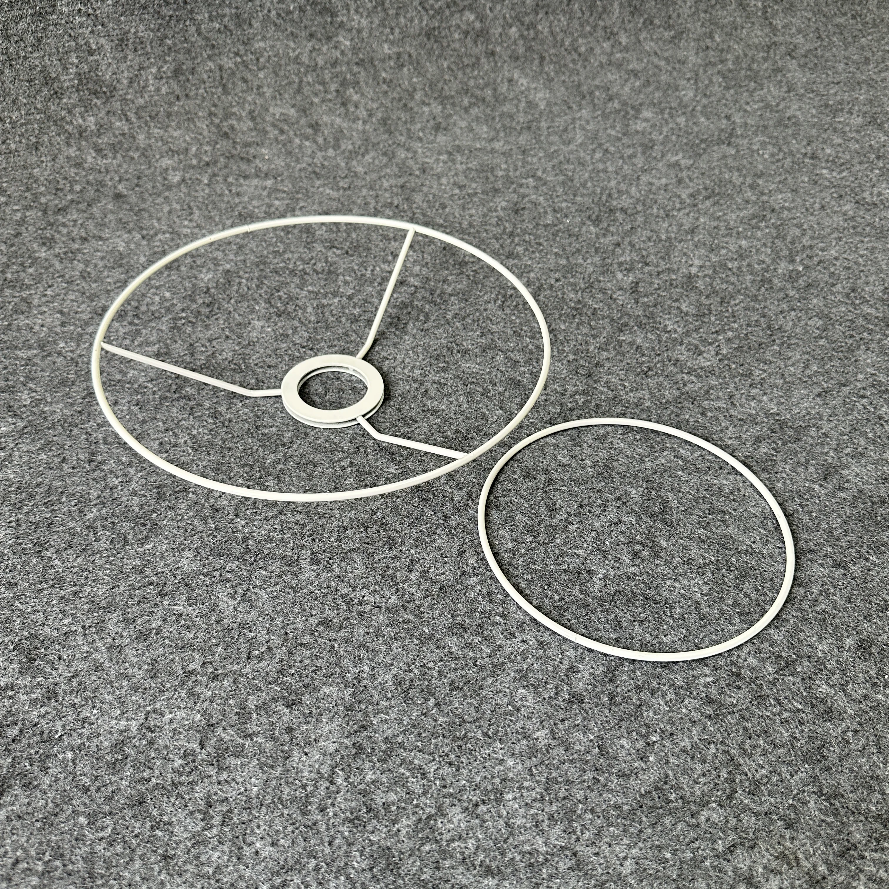 Customization Modern Iron Ring Metal Parts Wire Lampshade Frame For Lighting Fixtures