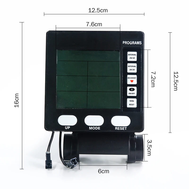 ZT Rower Console Abs Plastic Rpm Monitor Exercise Bike Machine Computer with Wireless Pulse APP