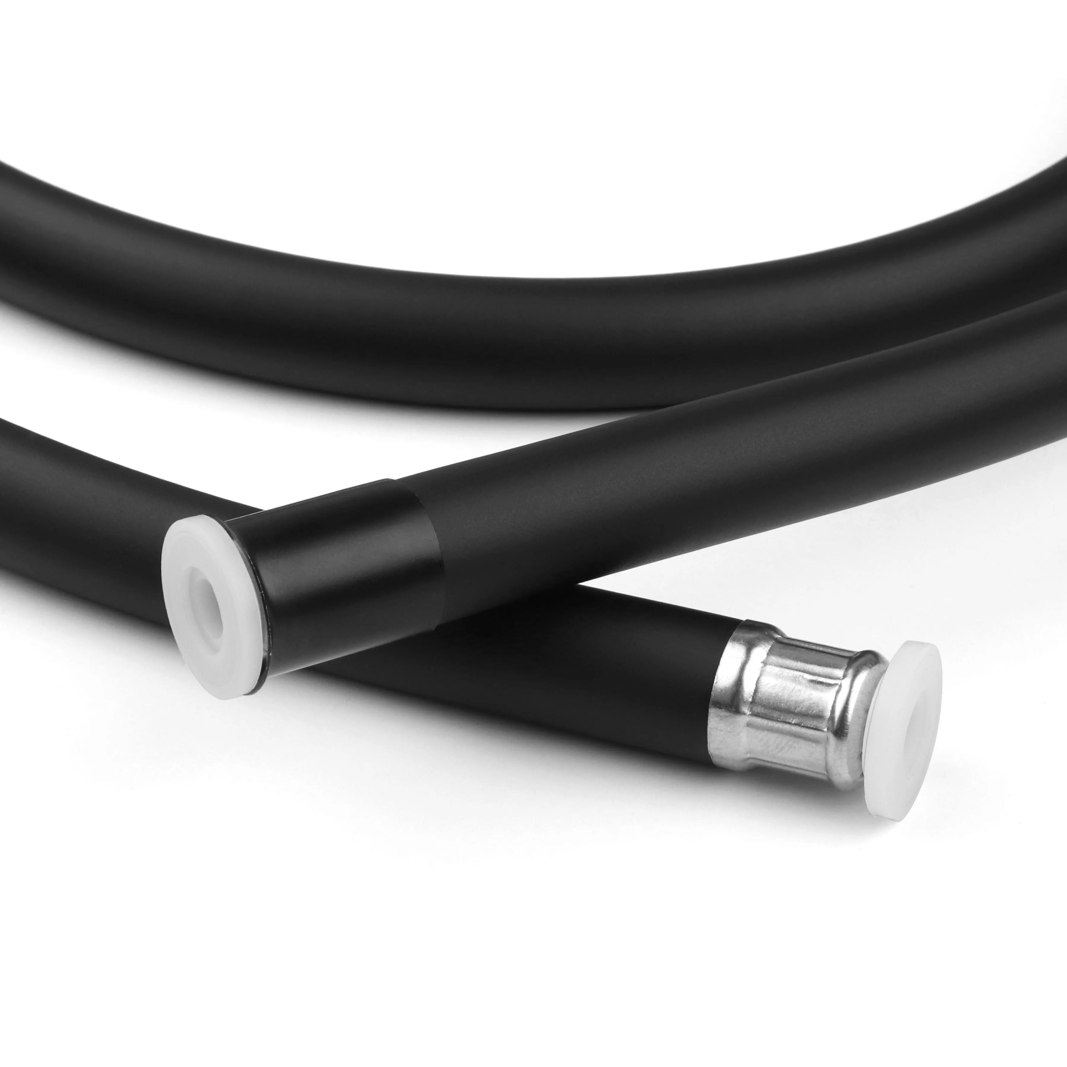1.5m High Quality Matt Black Plumbing PVC Flexible Shower Hose for Hand Shower and Bidet Sprayer