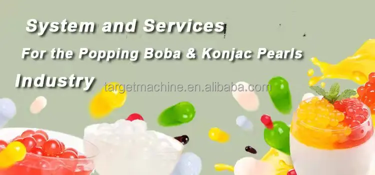 Complete automatic bubble tea production line popping boba forming line supplier