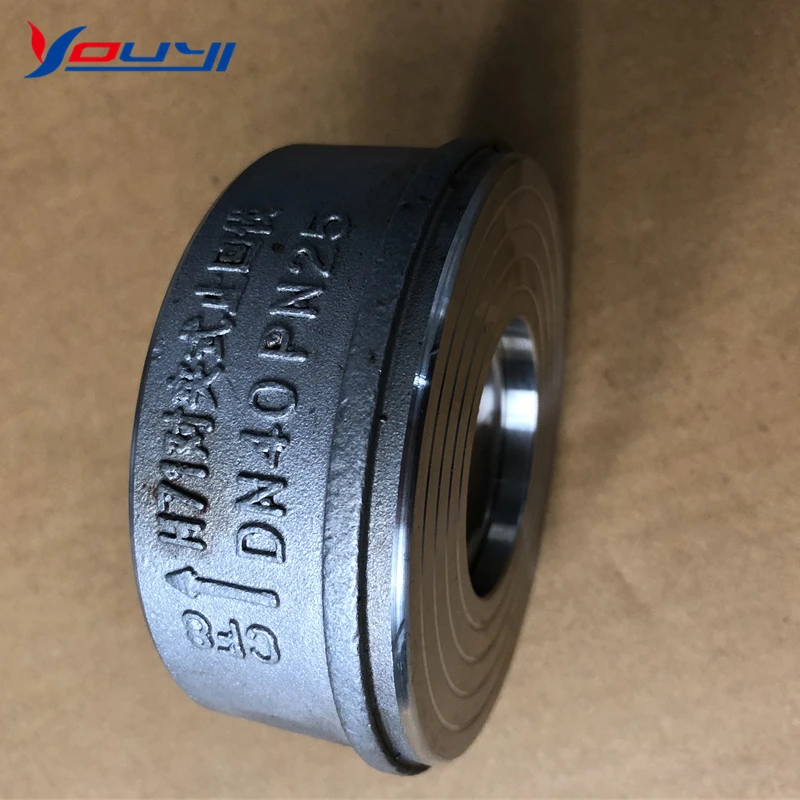 316L CF8M Dual Non Return Wafer  Cast Iron Double Disc Door Wafer Type Dual Plate Check Valve