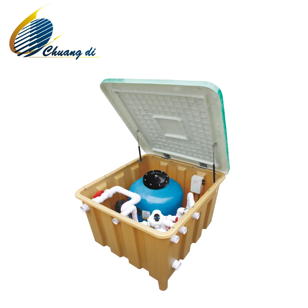 AQUA Swimming pool Under ground One Compact Filtration system for water treatment