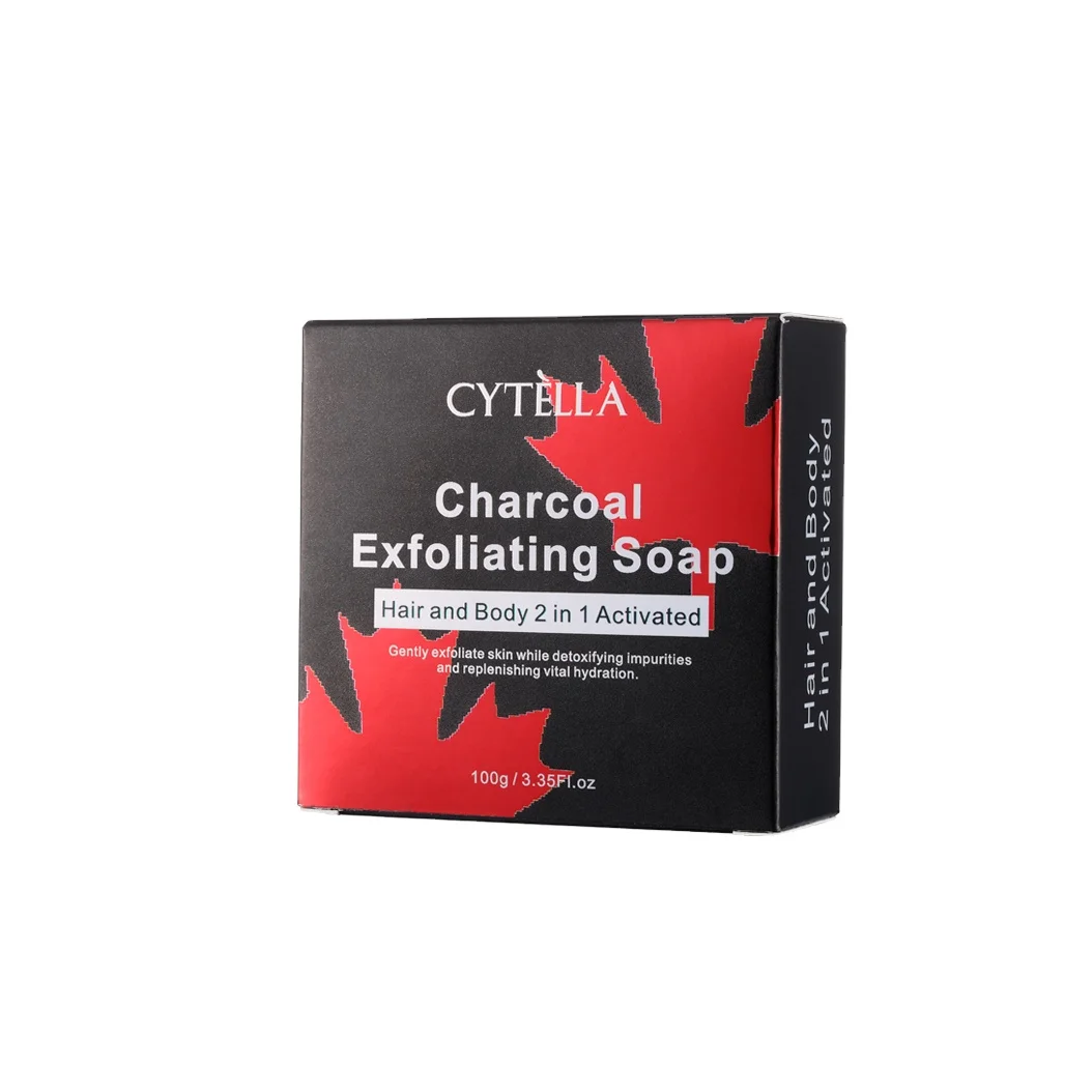 Activated Charcoal Exfoliating Soap For Hair And Body 2 In 1 Gently Exfoliate Skin