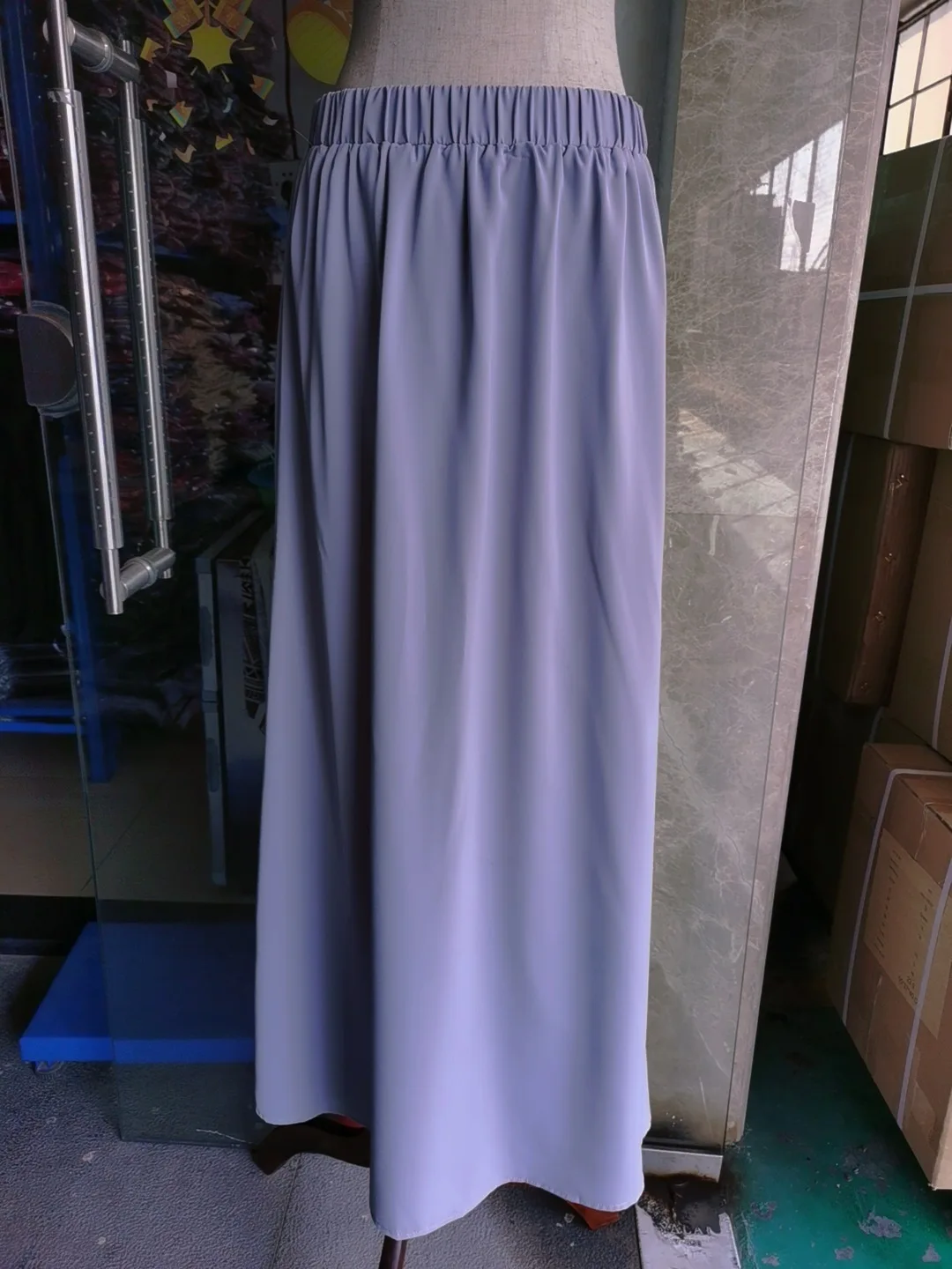 New Arrivals Plain Color Chiffon 2 piece Closed Abaya Set with Hood Silk Islamic Clothing Women Black Muslim Pants Long Dress