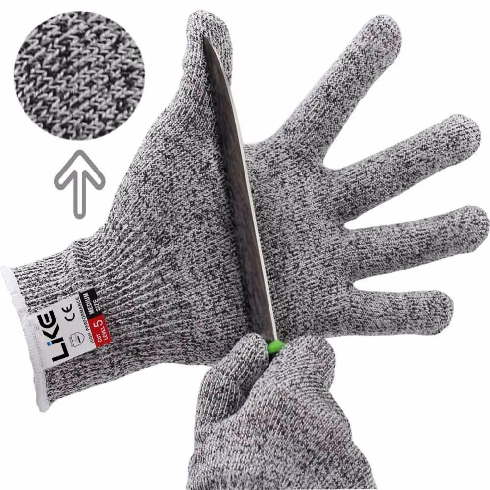 High quality 13 G daily-use cut resistant Anti-slip  kitchen safety work gloves
