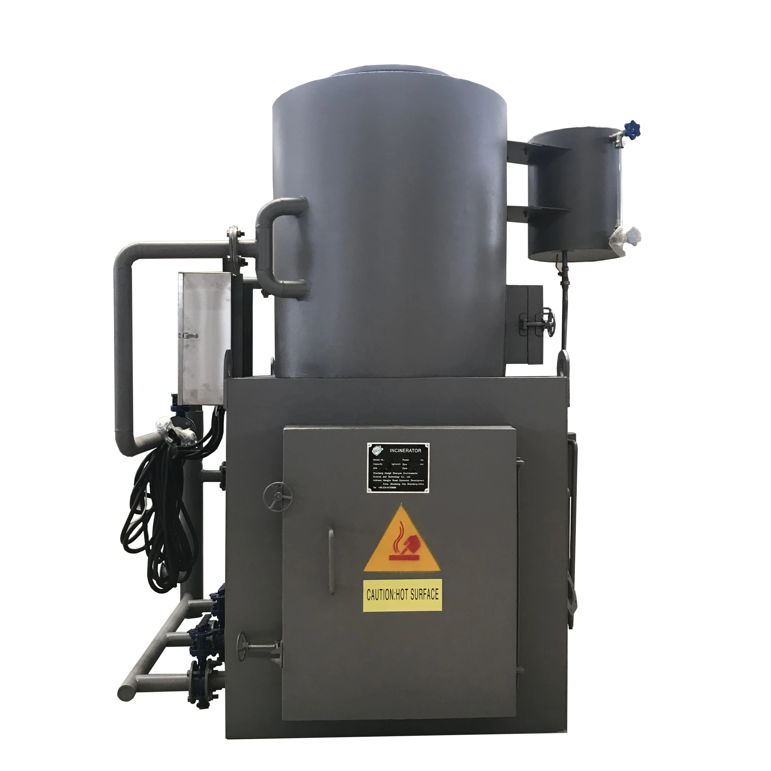850-1200 градусов Цельсия, больничный медицинский сжигатель отходов