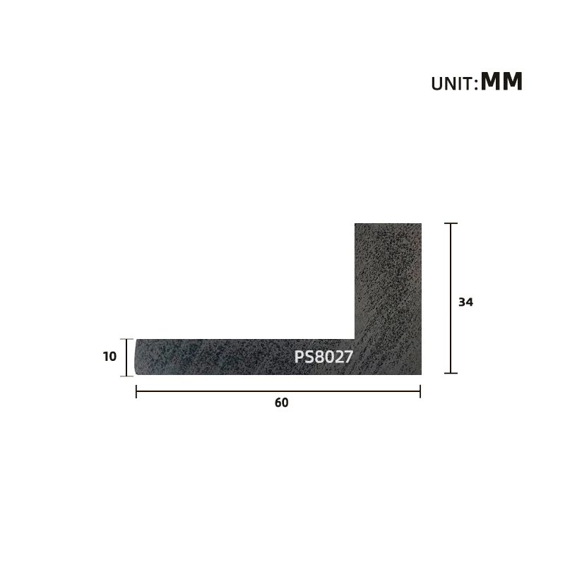 New Product Decorative Natural Rustic Wood Color Floating Picture Frame Moulding