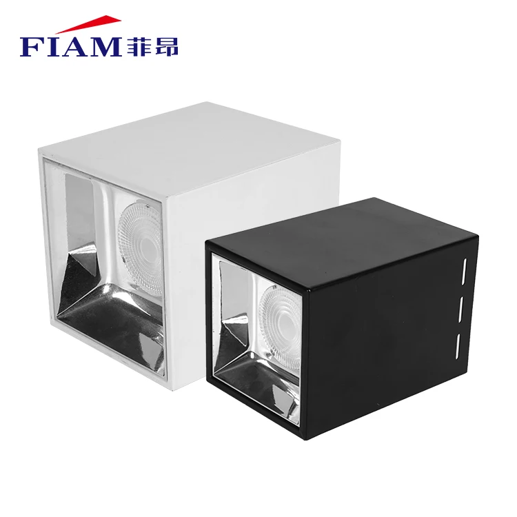 
High Power Modern Surface Mounted Square Shape 10w 15w 20w 30w 50w White Black Led Downlight 