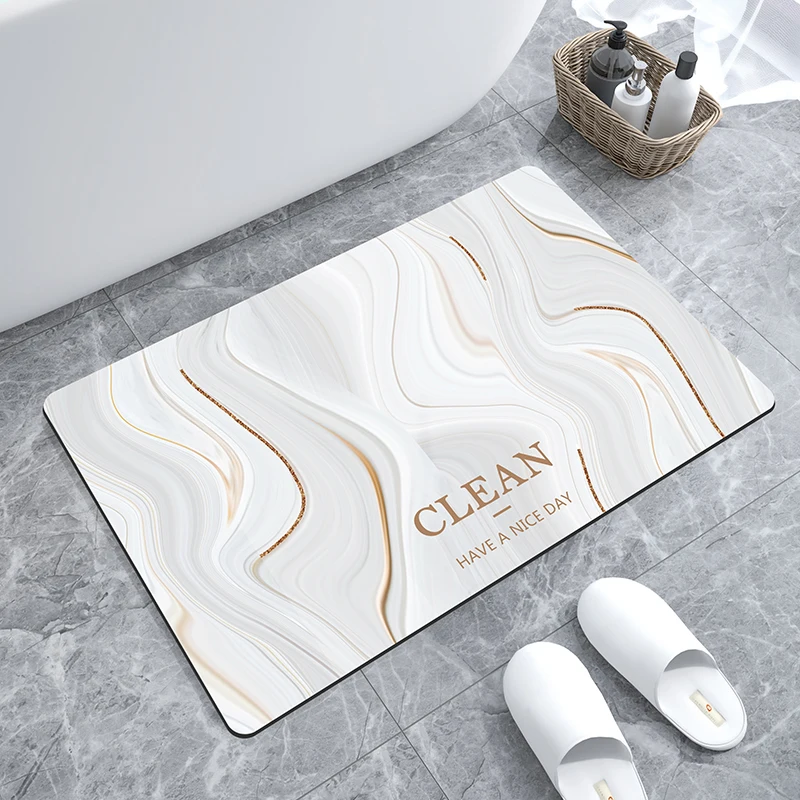 Strong Water Absorbent Durable Household Bathroom Accessories Instant Dry Floor Mat Supplier