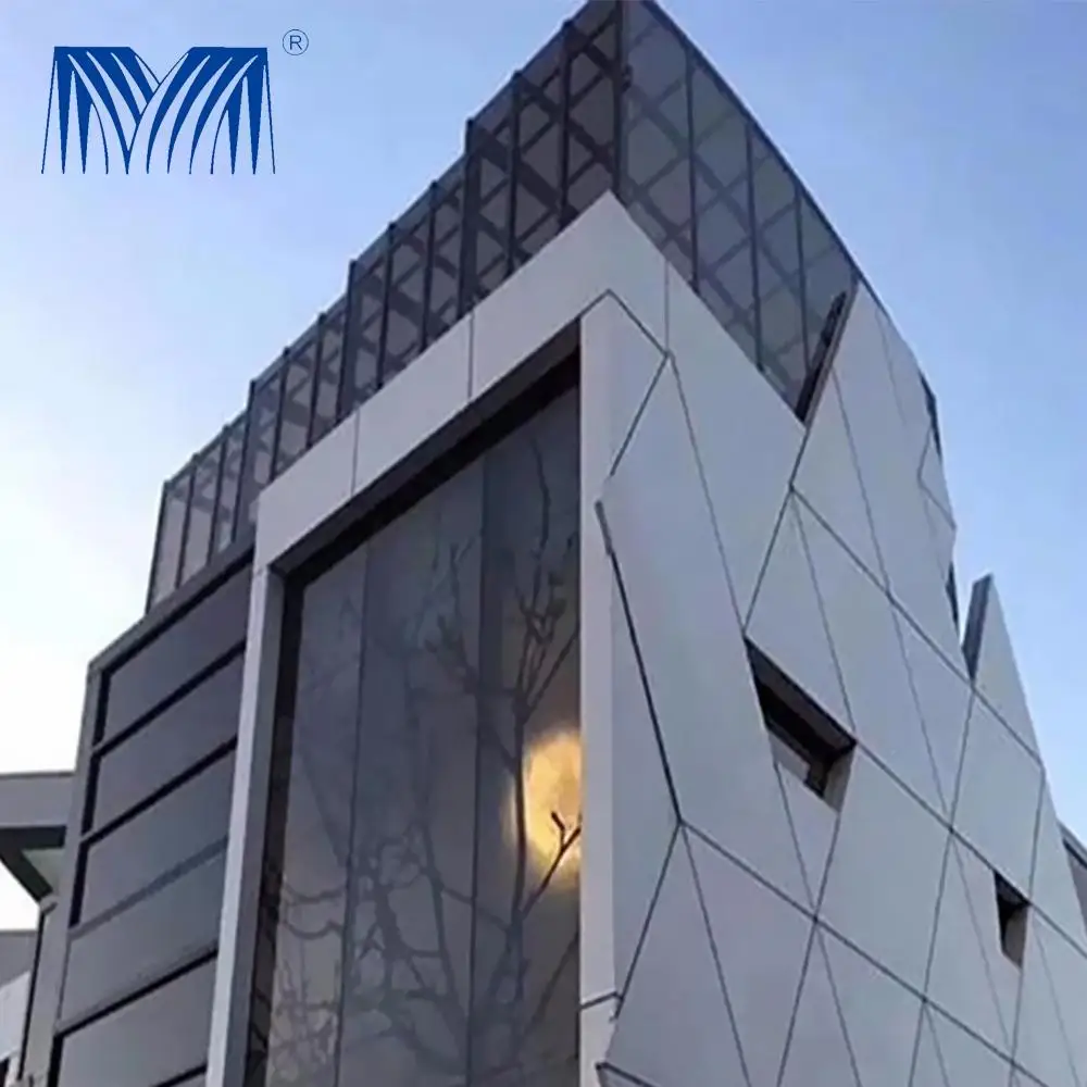 Curtain concrete cladding facade carved decorative wall panels building facade panel aluminum 3d perforated panel