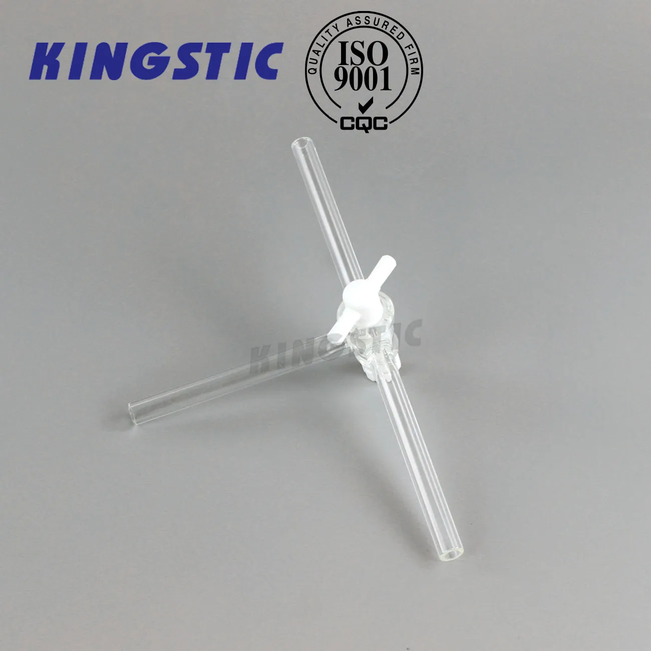 Laboratory Glassware Boro 3.3 High Vacuum Stopcock T-Shape Three Way