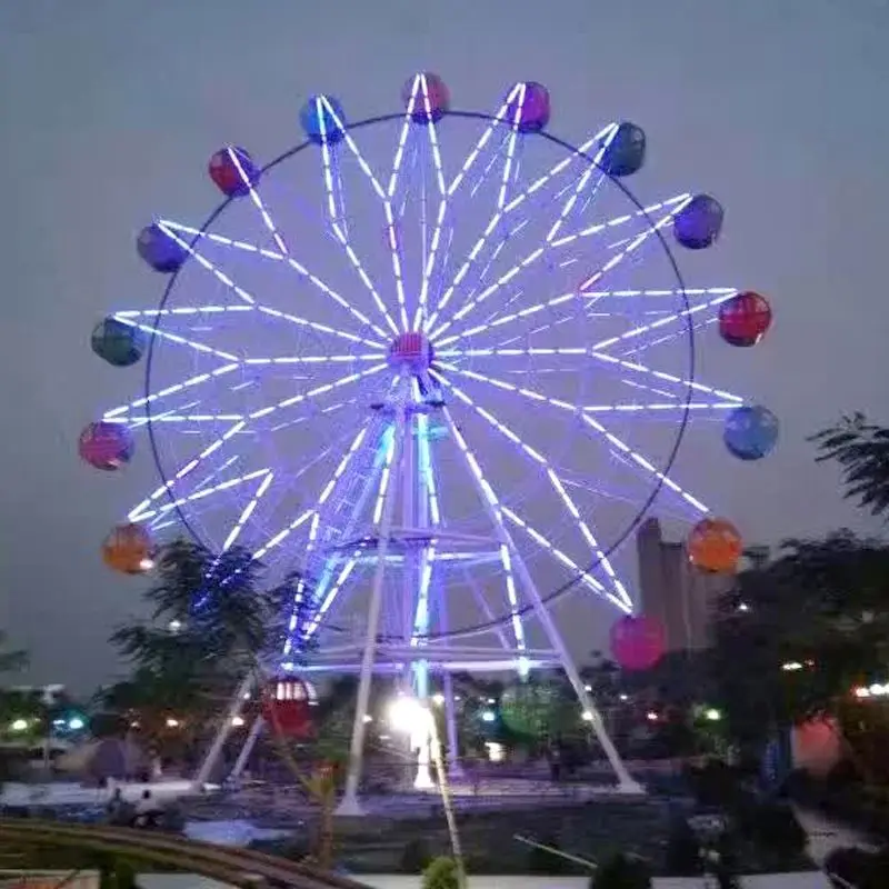 China amusement park fun ride mobile fiberglass cabin ferris wheel