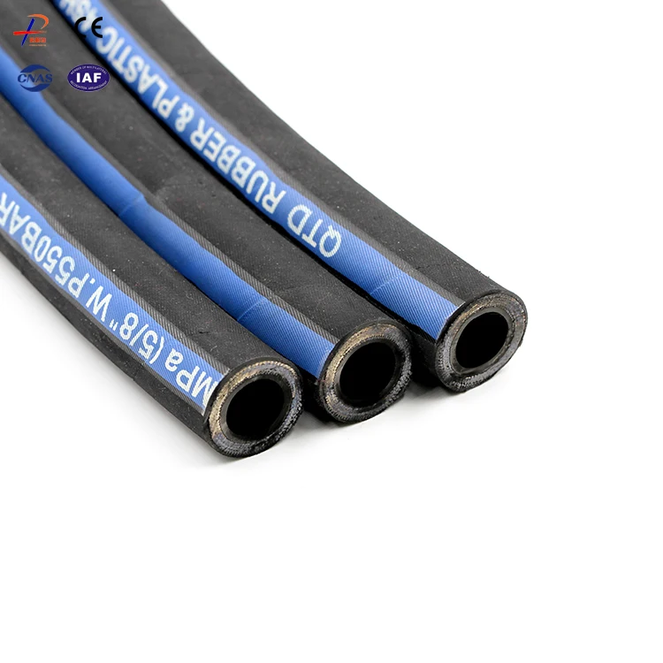 en856 4sh 6inch flexible steel wire spiral synthetic hydraulic rubber pipe hose