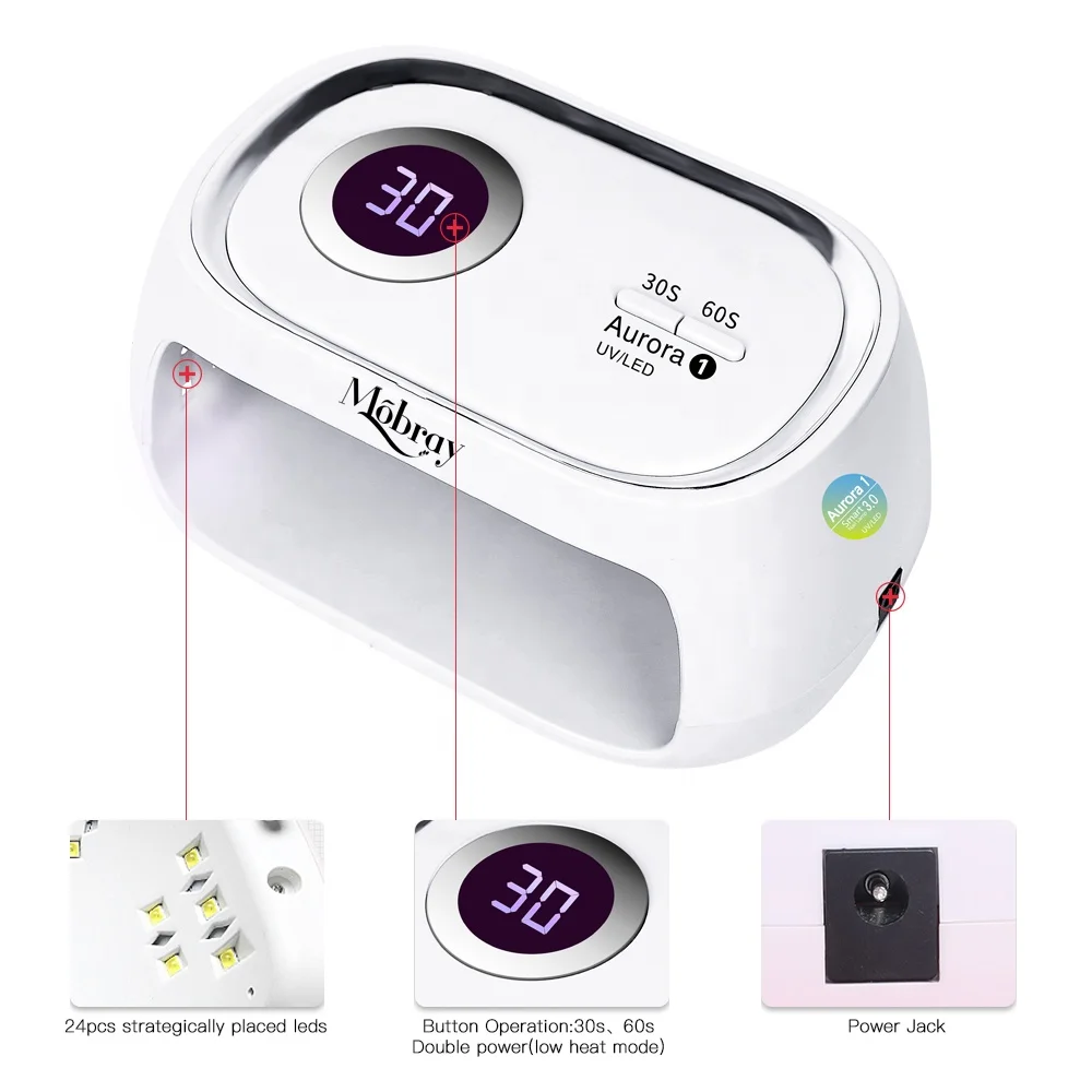 Work With All UV LED Gel Timer Setting Gel Nail Machine Nail Set Kit With UV LED Lamp