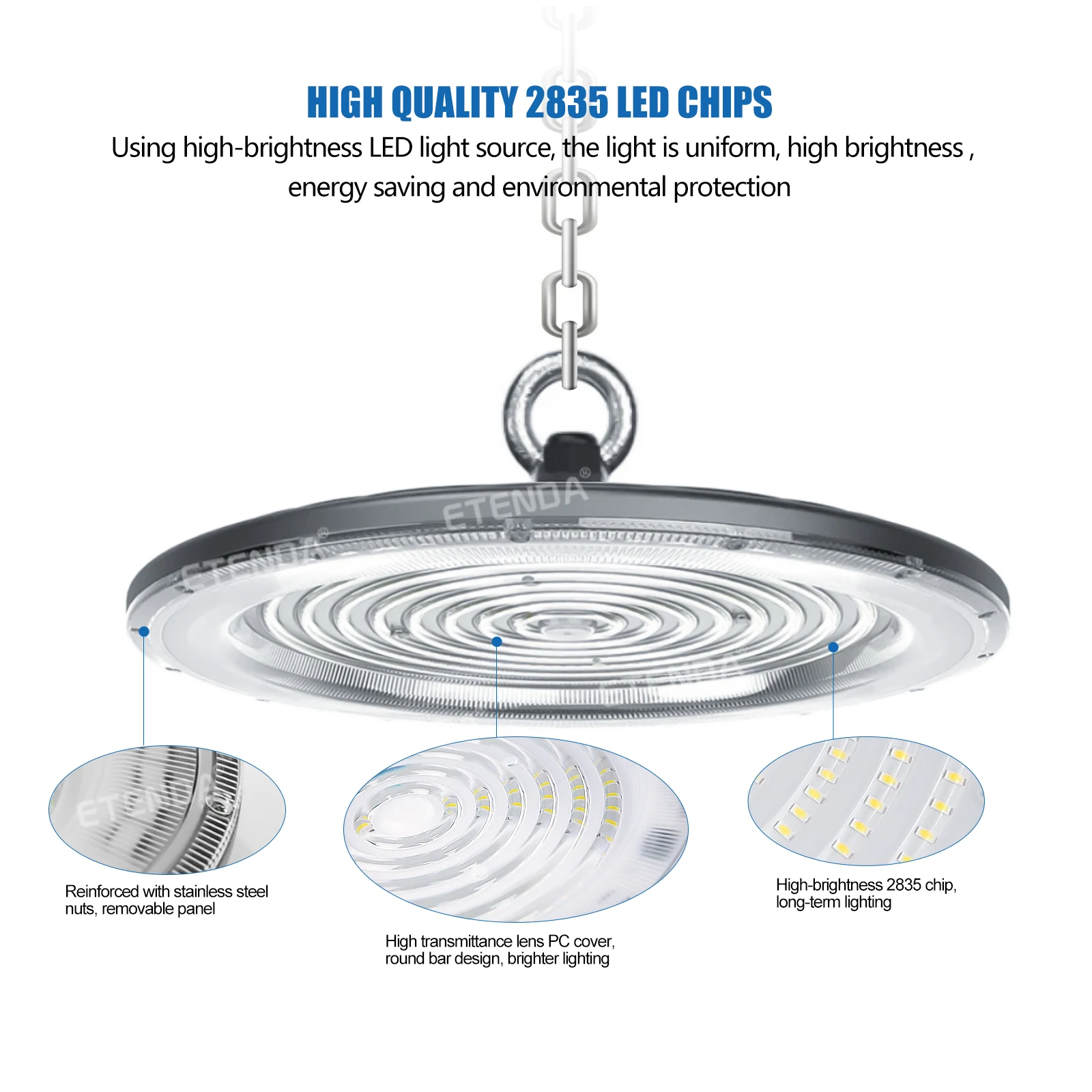 IP66 Commercial Light New Design LED Workshop Garage Lights Ceiling High bay light Fixture