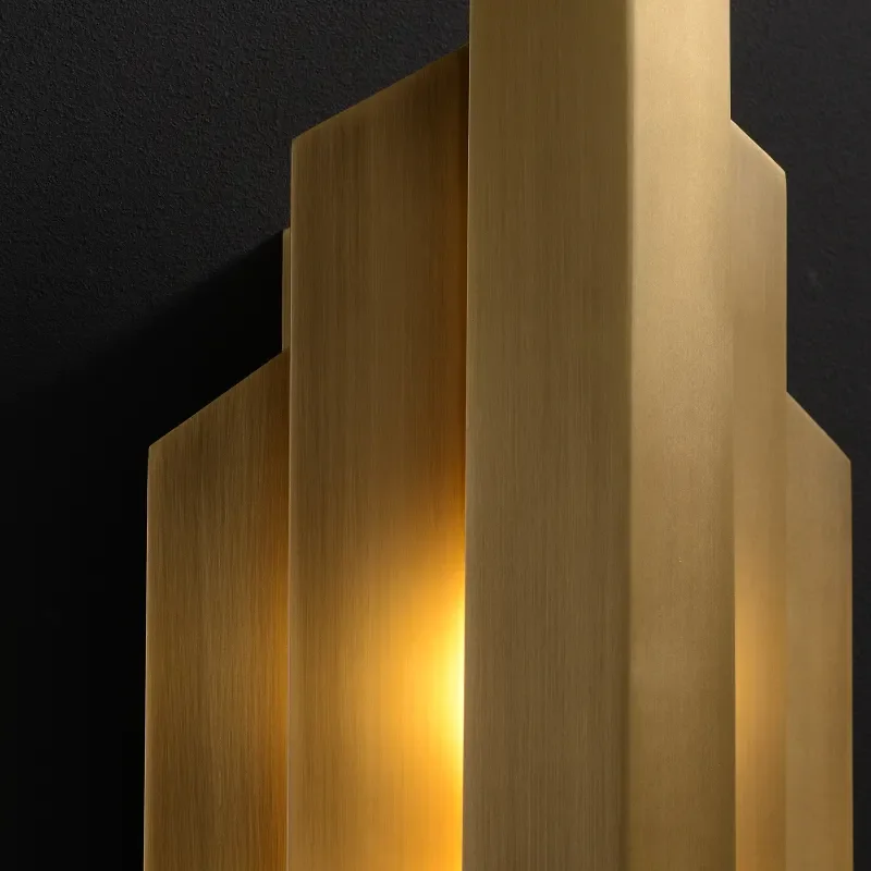 ECOJAS High Quality Decoration Bedside Wall Lighting Modern Brass Wall Lamp Wholesale Custom Indoor Metal Novelty Living Room G9