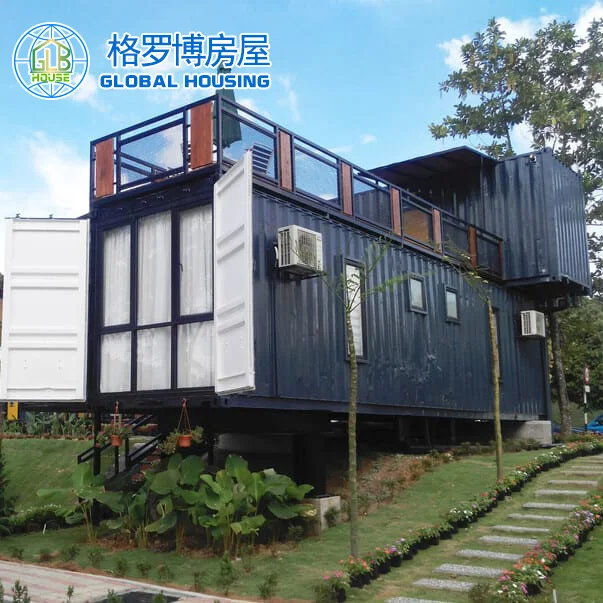 Export abroad 20 ft double floor capsule hotel/sleep box/modern container house design