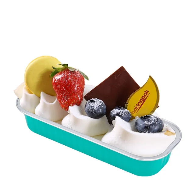 ABL PACK 200ML/6.7oz Oven Use Safe Disposable Aluminum Foil Coated Food Container Baking Tools microwave bread box