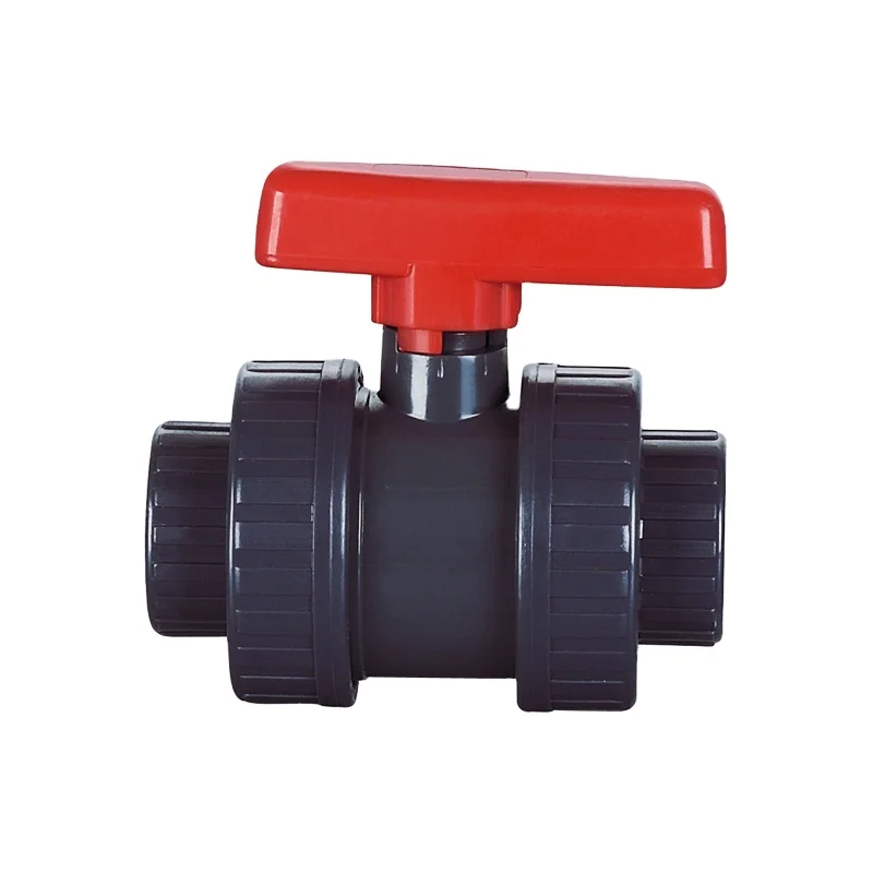 Plastic ABS handle PVC valve body True union ball valve