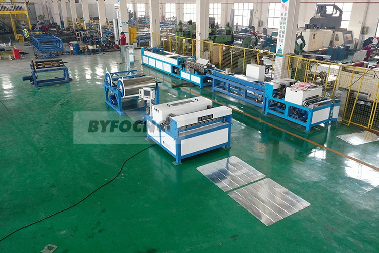 Auto square hvac forming duct line 2 making ventilation pipe machine