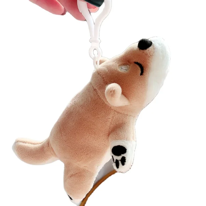 Cute Cartoon Animal Plush Keychain Huskie Plush Soft   shiba inu Toy Gift