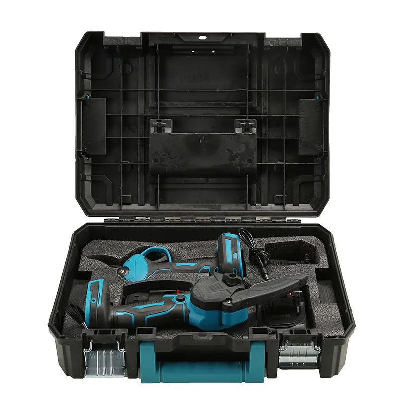Cisivis New lithium electric power tools set chainsaw electric scissors set Combination set fruit tree pruning shears handsaw