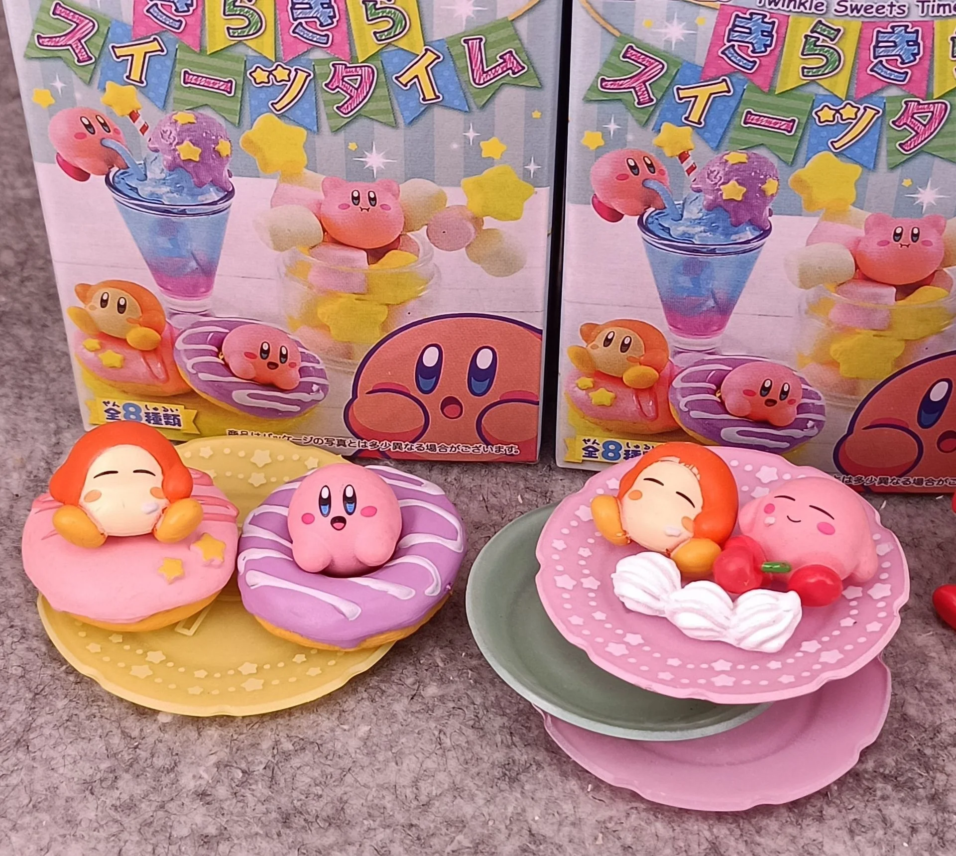 Bestselling Pvc 8pcs/set Model toy Anime Mystery Blind Box kirby super star action figure for Desktop Decoration