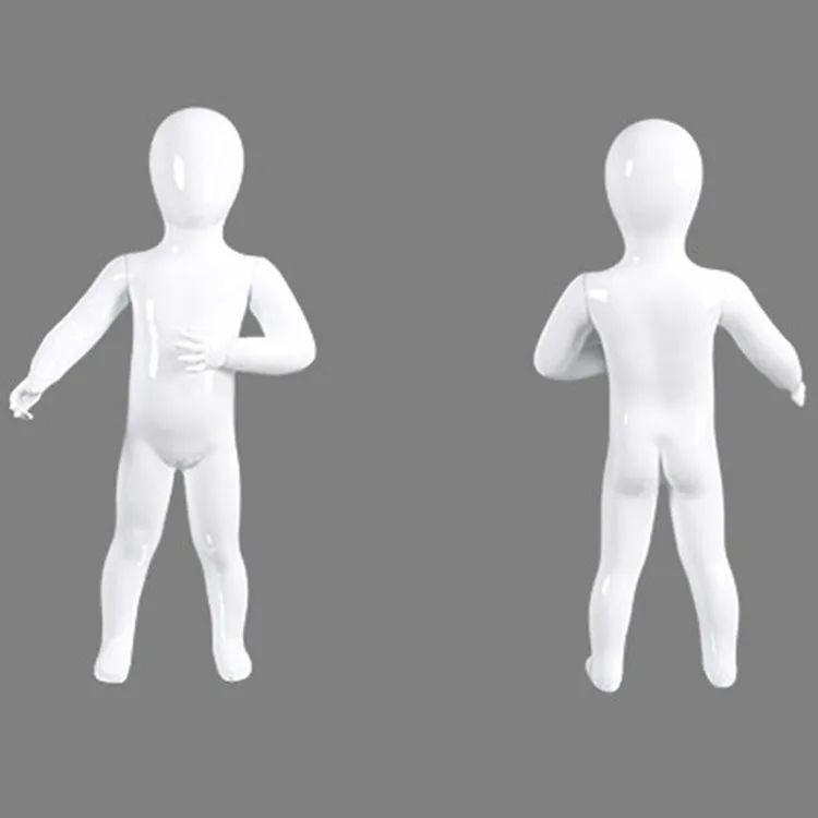 fashionable bright white sports kids model full body fiberglass baby mannequins hot sell