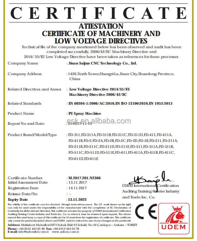 CE pu machine 660