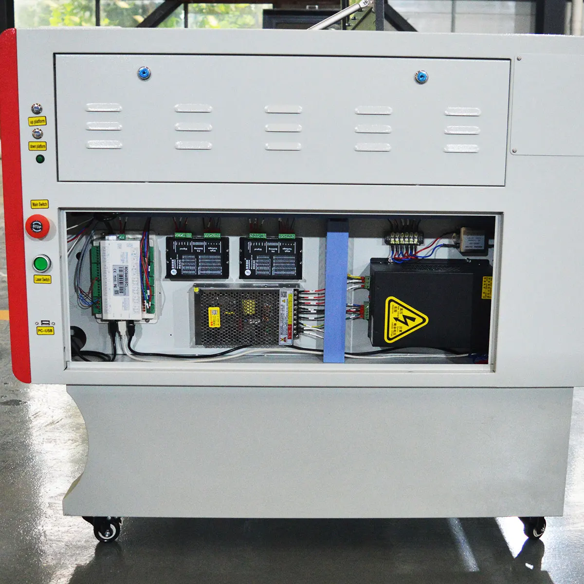 VOIERN 57 motor 1080 Ruida 60w  80w  laser carving machine/wood laser cutting machine 100w