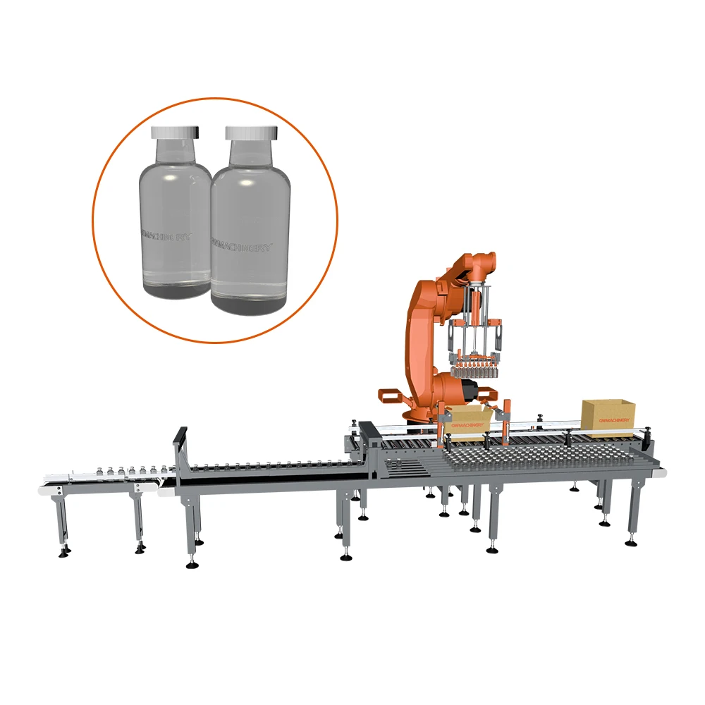 Automatic Drop Type Carton Packer Machine Case Packer For Bottles Cans