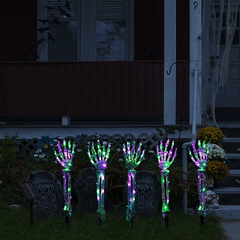 Halloween Decorative Light Skeletons Scary Atmosphere Courtyard Waterproof Outdoor Led Lights String Halloween Lights