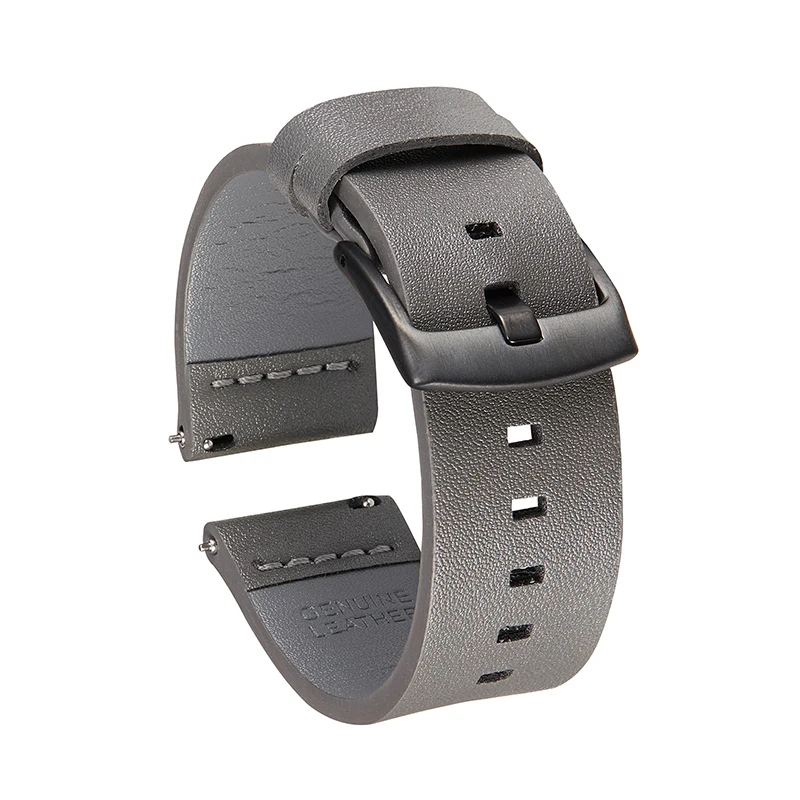 Cheap Cost-Effective 22Mm Watches Straps Quick Release Rubber Watch Strap Leather Watch Band