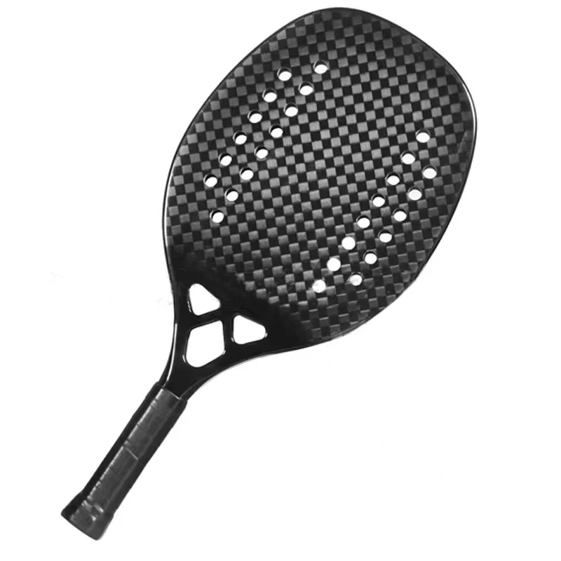 Wholesale Beach Tennis Paddle Graphite Shiny Carbon Fiber Face Beach Tennis Paddle racket beach tennis manufacturers