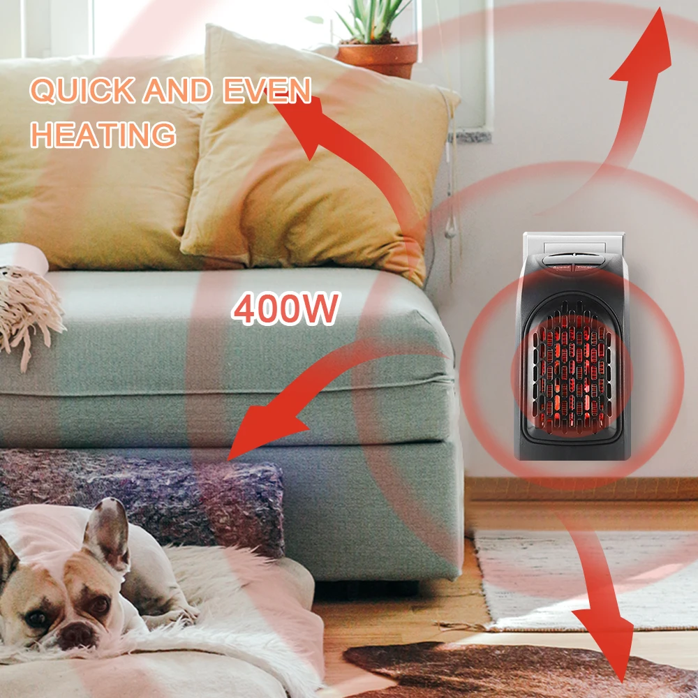 Портативные персональные обогреватели PTC керамический космический обогреватель настенный Электрический мини-вентилятор Ecowarm подключаемый комнатный