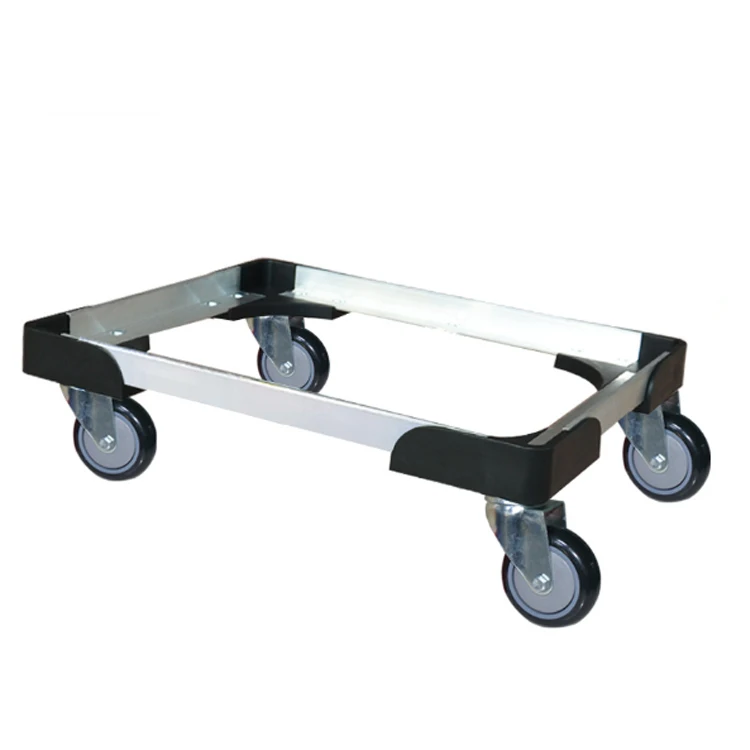HOT SALE 4 Wheel Wheeled Crate Skate Aluminium Heavy Duty Dolly Trolley