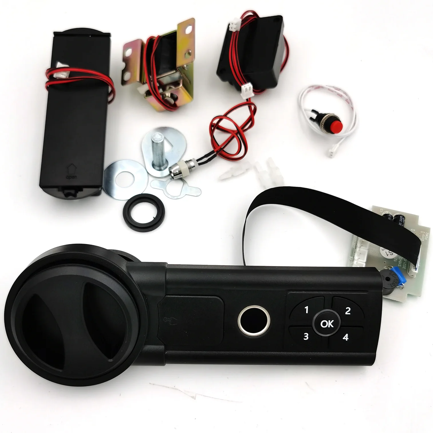 High security horizontal keypad  Digital Keyless Smart Fingerprint  Biometric Safe Cabinet Lock for  safe Storage Locker