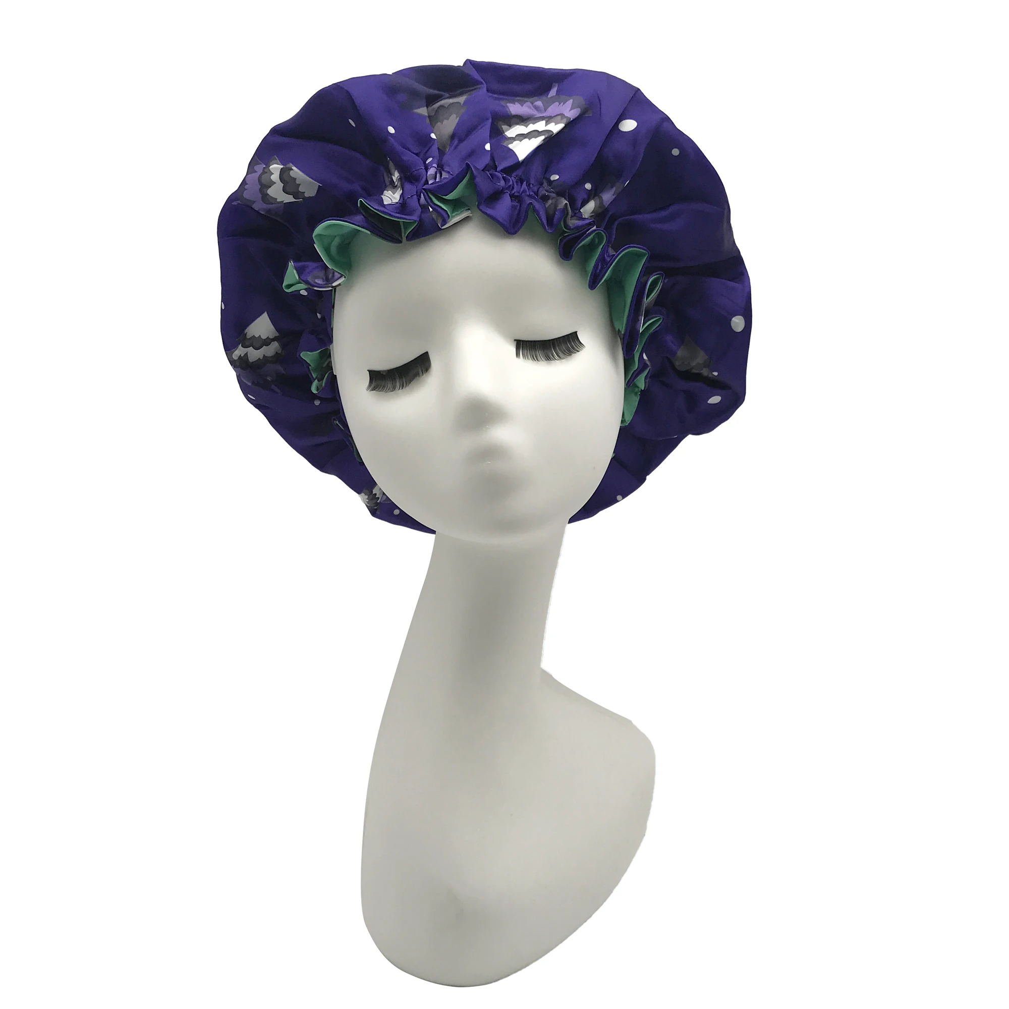 Бумажная сумка для покупок с логотипом на заказ, Рождественская накладная норковая шапочка для наращивания ресниц, 25 мм, полностью Атласная шапочка для взрослых