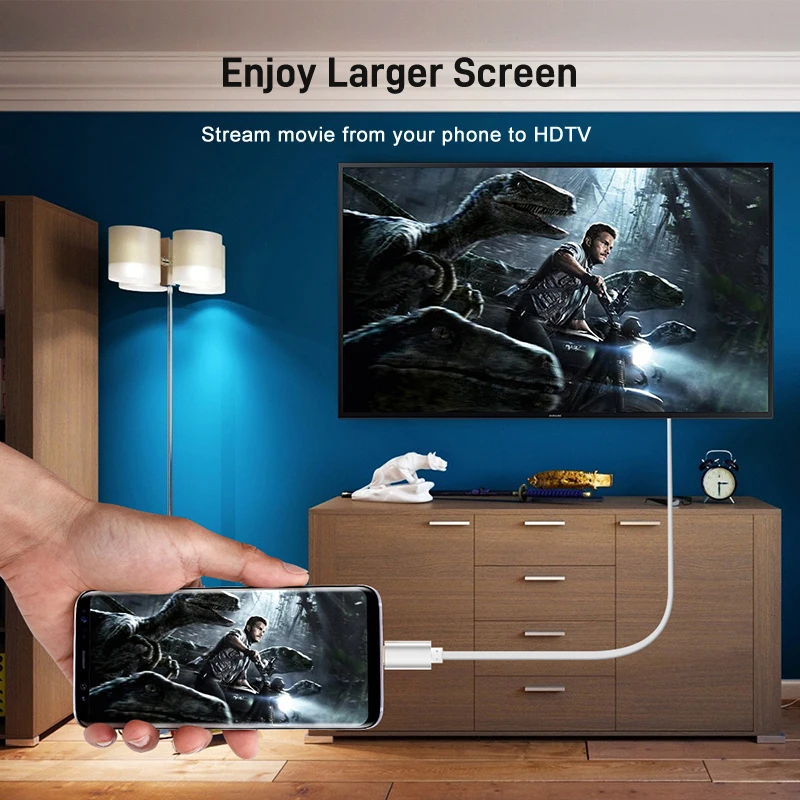 High Quality USB Type C to HDMI Cable Adapter Converter Ultra HD 1080P 4k USB C to HDMI Cable