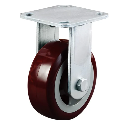 5 inch heavy duty industrial top plate fixed castor wheel